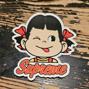 Supreme Red Peko Chan Candy Girl Sticker SS15 + FREE SURPRISE